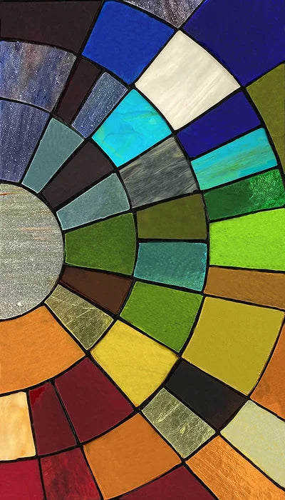 Custom Size Window Film, Stained Glass Stickers, Static Cling, 3D Print Rainbow Mosaic for Window Door, Home Decor