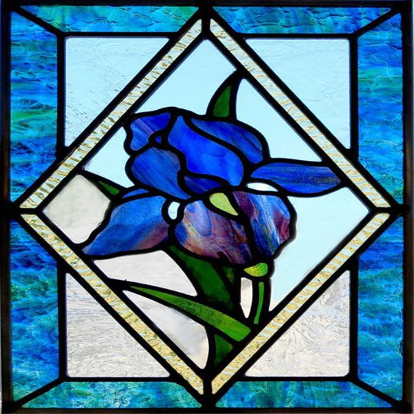 Stained Glass Window Film, Frosted Privacy, Static Cling, Retro Sticker for Bathroom, Cabinet, Door, Home Decor, Skylight Covers