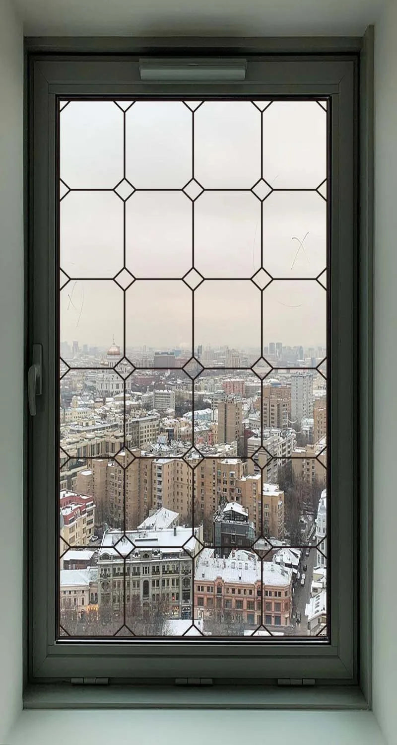 2 Double Sided Glass Door Window Sticker,Decals Glass Window Film,Alert Birds,Dogs,Kids,Guests.Warn Protect Safety Static Cling