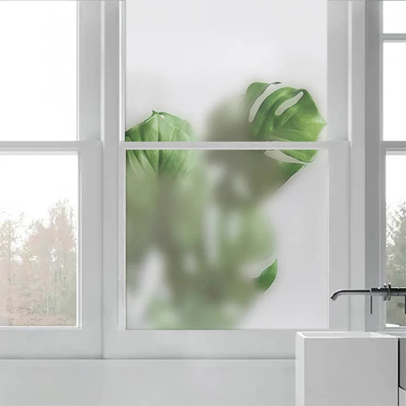 Custom Glass Window Film Static Frosted Light Transmitting Sticker, Home Foil Stickers ,Waterproof Easy to install Plant shadow