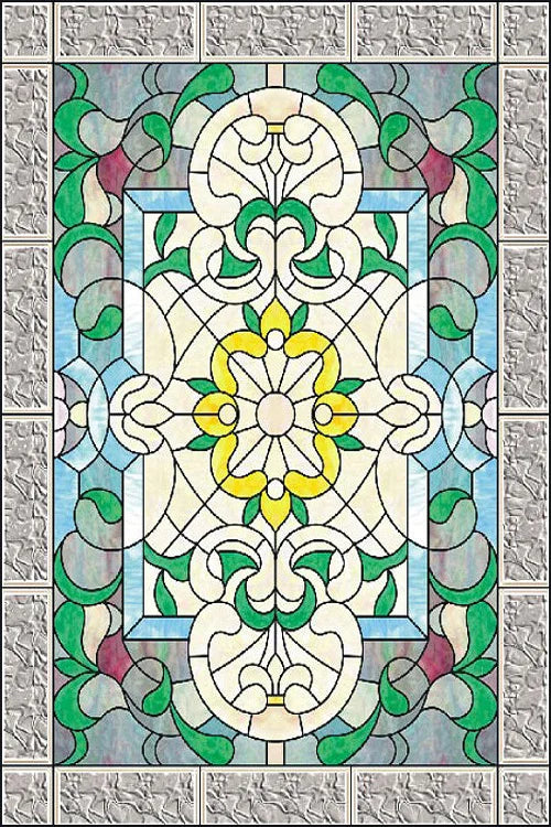 Window Film Frosted Stained Glass Films,Customized Church Home Foil Door Stickers Satic Cling For Bathroom Kitchen Door Skylight