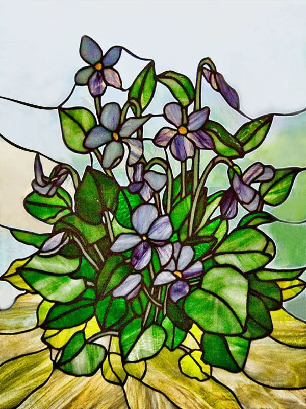 Frosted Stained Glass Films,Customized, Multicolored Static Cling,Privacy Protection, Reusable, Removable, Home-Decor