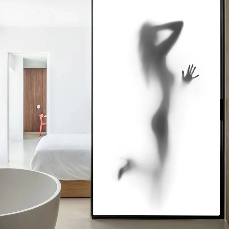Custom Size Window Glass Films Window Film Static Cling Art Pictures Beauty Women Nude Girl Shower Nordic Obscure Posters