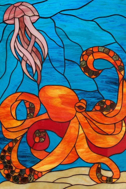 Window Film Frosted Stained Glass Films,Customized Static Cling Church Crosses Picture,Privacy Sticker for Office Home Decor