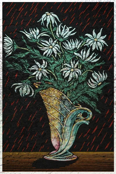 Stained Glass Window Film 3D Frosted Privacy Static Cling Door Stickers Plant Florl Custom Size  For Bathroom Office Home Decor