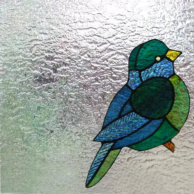 Customized Tiffany Style 3D Stained Glass Window Film,Static Cling Door Sticker,Privacy Frosted Window Decal for Glass Home