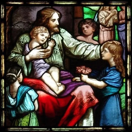 Custom Frosted Stained Glass Window Film,PVC Self-Adhesive Window Films,Retro Church Jesus Decor Foil Stickers, Window Treatment