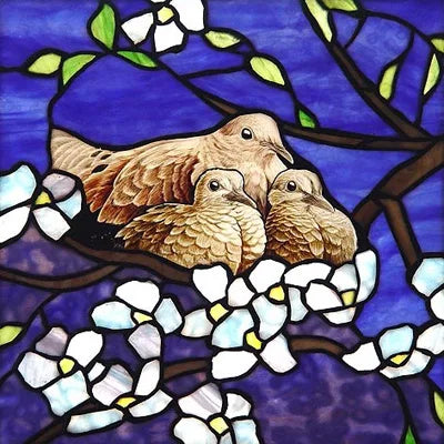 Window Film Frosted Stained Glass Films,Customized Static Cling Stickers,Shower Bathroom Kithchen Skylight Decor Scenic Tree