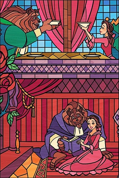 Stained Glass Wndow Film Frosted Glass Sticker Forest Custom Size Princess Prince For Kids Room Door Light Box Poster Home Decor