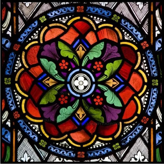 Custom Frosted Stained Glass Window Film,PVC Self-Adhesive Window Films,Retro Church Jesus Decor Foil Stickers, Window Treatment