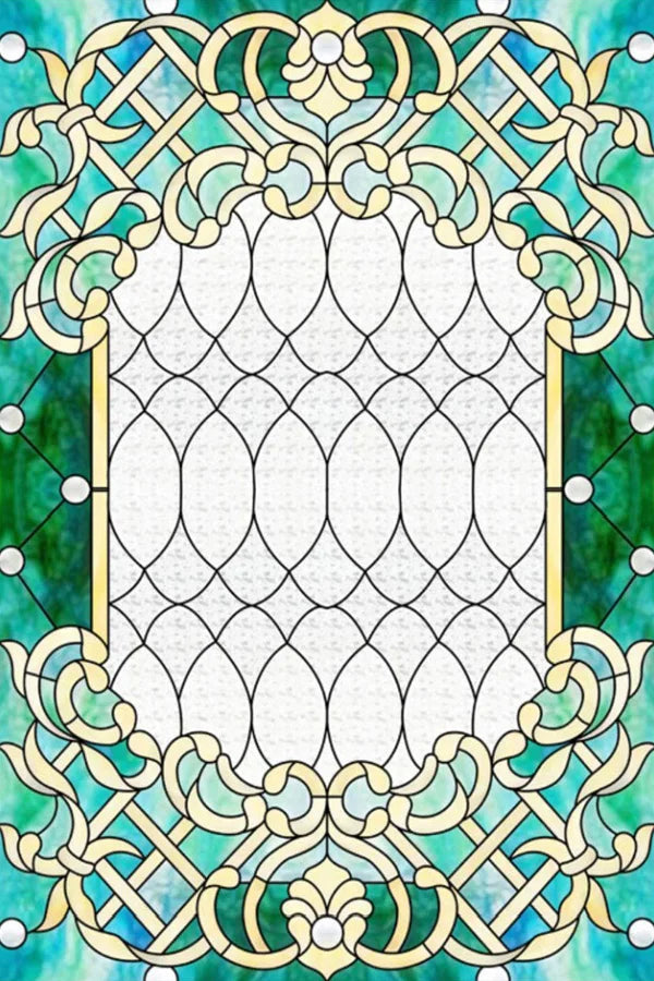 Window Film Frosted Stained Glass Films,Customized Church Home Foil Door Stickers Satic Cling For Bathroom Kitchen Door Skylight