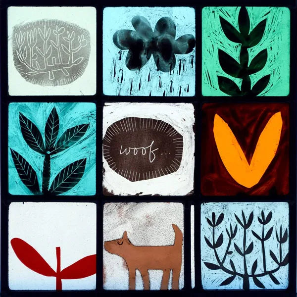 Stained Glass Window Film, Frosted Privacy, Static Cling, Retro Sticker for Bathroom, Cabinet, Door, Home Decor, Skylight Covers