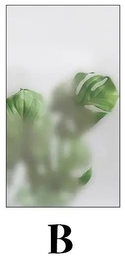 Custom Glass Window Film Static Frosted Light Transmitting Sticker, Home Foil Stickers ,Waterproof Easy to install Plant shadow