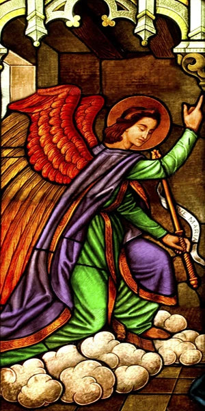 Frosted Stained Glass Window Film, Customized Church Angel Picture,Static Cling, Remove Sticker for House Worship, Home Decor