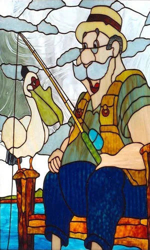 Custom Size Stained Glass Window Film, Static Cling Mermaid /Angel/Jesus Picture For Kitchen Bathroom Bedroom Glass Home Decor