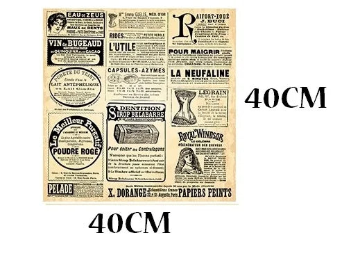 Custom Glass Window Film Static Frosted Glass Films Sticker Door Stickers ,Waterproof For Bathroom Easy To Install Retro Newspar