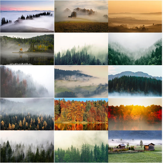 Forest Pattern Glass Films Window Sticker Static Cling Frosted Home Decor Private Tint-Film For Door Window Cabinet Wardrobe