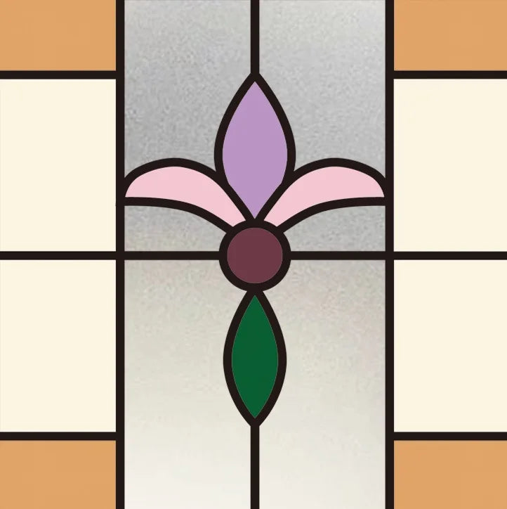 Custom size Window Film Stained Glass Films Frosted Privacy Film Static Cling Removable Sticker Bedroom Kitchen Bathroom Decor