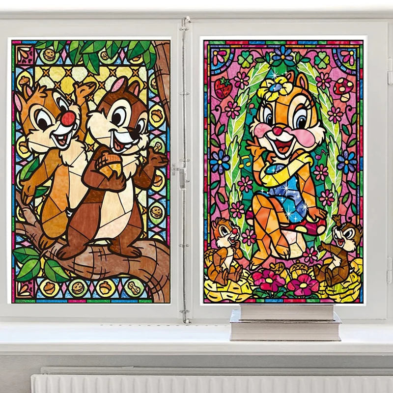 Custom Stained Glass Films Window Film Frosted Sticker Princess Prince For Kids Room Door Light Box Poster Home Decor