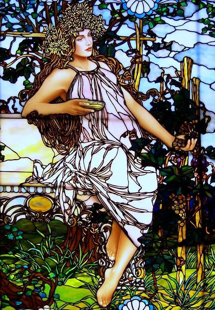 Custom Size Stained Glass Window Film, Church Sticker, Girl Painting, Kitchen, Bathroom, Bedroom, Sliding Door, Home Decor