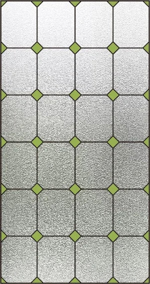 Custom Size Stained Glass Window Film Frosted No Glue Static Cling Privacy Sticker For Home Decoration For Kitchen Door Bathroom