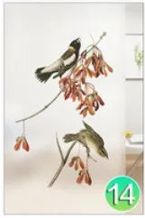 Custom Glass Films Window Film Electrostatic Frosted Flower Bird Glass Stickers For Kitchen Bathroom Bedroom Office Home Decor