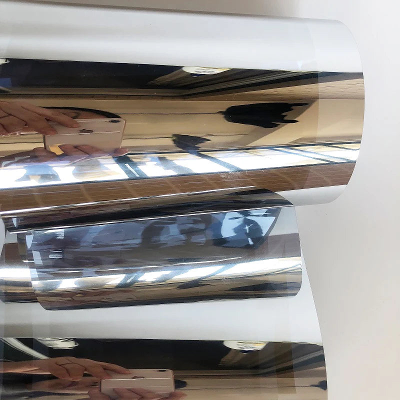 Silver Insulation Window Film Stickers Solar Reflective One Way Mirror Color Silver Films Anti-UV Glass Sticker Length 150cm