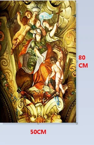 Custom Size Christian Pictures, Window Film, Door Sticker, Wall Stickers, Glass Decor, Church Jesus Self-adhesive Stained Opaque