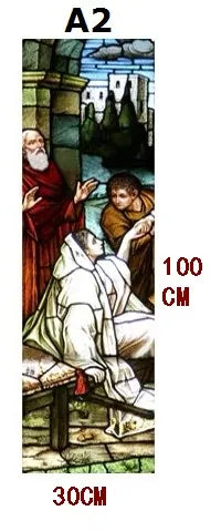 Custom size Window film Door sticker Father Lord Jehovah God and Jesus Christ Pictures Wall stickers Glass decor church glass