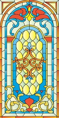 Electrostatic Cling Frosted Stained Glass Window Film, Custom Size, Home Foil Door Stickers, PVC Self-Adhesive Window Films