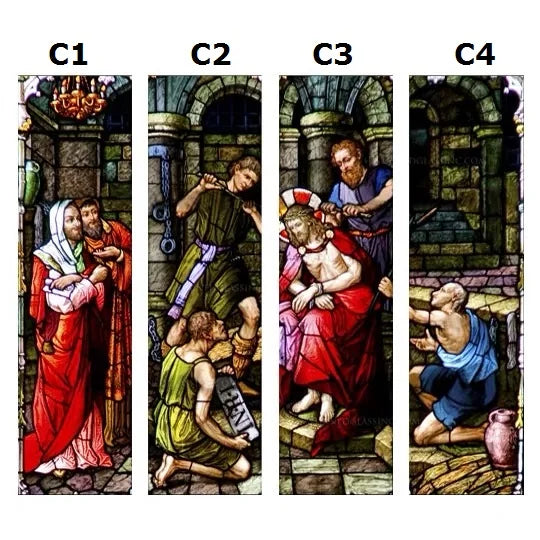 Custom size Window film Door sticker Father Lord Jehovah God and Jesus Christ Pictures Wall stickers Glass decor church glass
