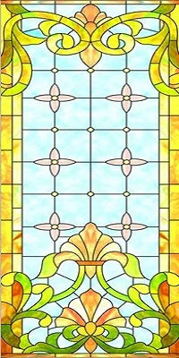 Electrostatic Cling Frosted Stained Glass Window Film, Custom Size, Home Foil Door Stickers, PVC Self-Adhesive Window Films