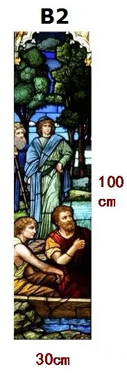 Custom size Window film Door sticker Father Lord Jehovah God and Jesus Christ Pictures Wall stickers Glass decor church glass