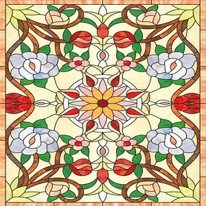 custom size window film electrostatic/self-adhesive frosted stained glass window films church home foil door stickers