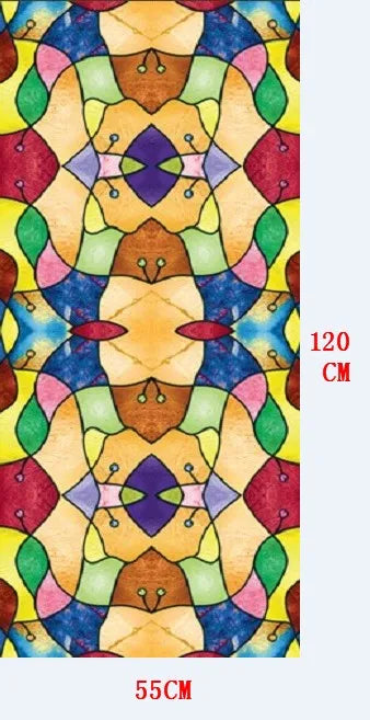 Custom size window film Glass films Stained European mosaics Church Translucent opaque static cling adhesive privacy stickers