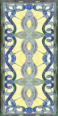 Electrostatic Cling Frosted Stained Glass Window Film, Custom Size, Home Foil Door Stickers, PVC Self-Adhesive Window Films