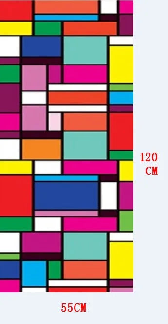 Custom size window film Glass films Stained European mosaics Church Translucent opaque static cling adhesive privacy stickers