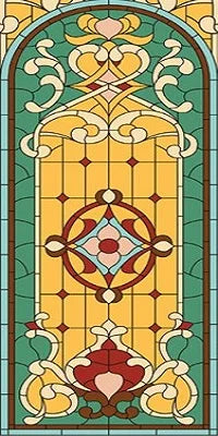 Electrostatic Cling Frosted Stained Glass Window Film, Custom Size, Home Foil Door Stickers, PVC Self-Adhesive Window Films