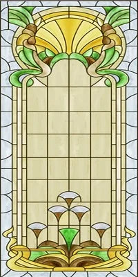 Electrostatic Cling Frosted Stained Glass Window Film, Custom Size, Home Foil Door Stickers, PVC Self-Adhesive Window Films