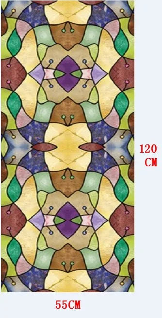 Custom size window film Glass films Stained European mosaics Church Translucent opaque static cling adhesive privacy stickers