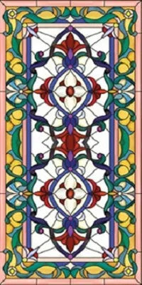 Electrostatic Cling Frosted Stained Glass Window Film, Custom Size, Home Foil Door Stickers, PVC Self-Adhesive Window Films