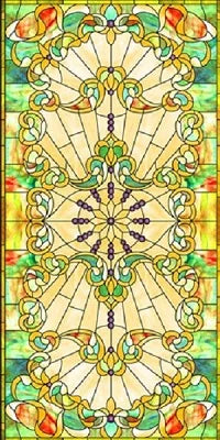 Electrostatic Cling Frosted Stained Glass Window Film, Custom Size, Home Foil Door Stickers, PVC Self-Adhesive Window Films