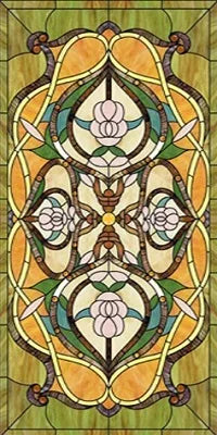 Electrostatic Cling Frosted Stained Glass Window Film, Custom Size, Home Foil Door Stickers, PVC Self-Adhesive Window Films