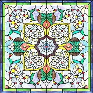 custom size window film electrostatic/self-adhesive frosted stained glass window films church home foil door stickers