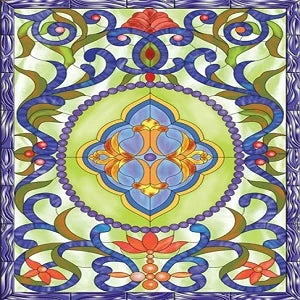 custom size window film electrostatic/self-adhesive frosted stained glass window films church home foil door stickers