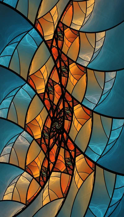 Custom Size Window Film, Stained Glass Stickers, Static Cling, 3D Print Rainbow Mosaic for Window Door, Home Decor