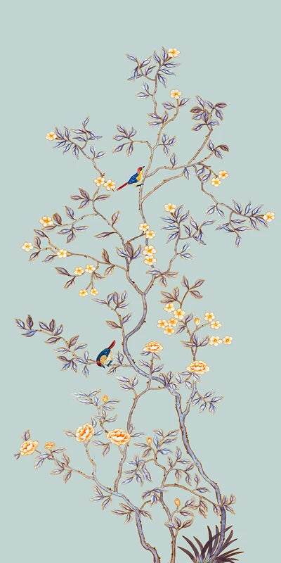 Custom size Window Film Stained Glass Films for Door Wardrobe Windows Office Home Decor Opaque Frosted Static Cling Floral Birds