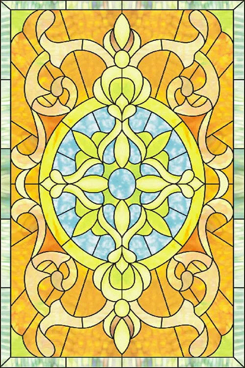 Customized Stained Glass Film Window Films,Static Cling Frosted Church Crosses,Bathroom Kitchen Cupboard Door Sticker Home Decor