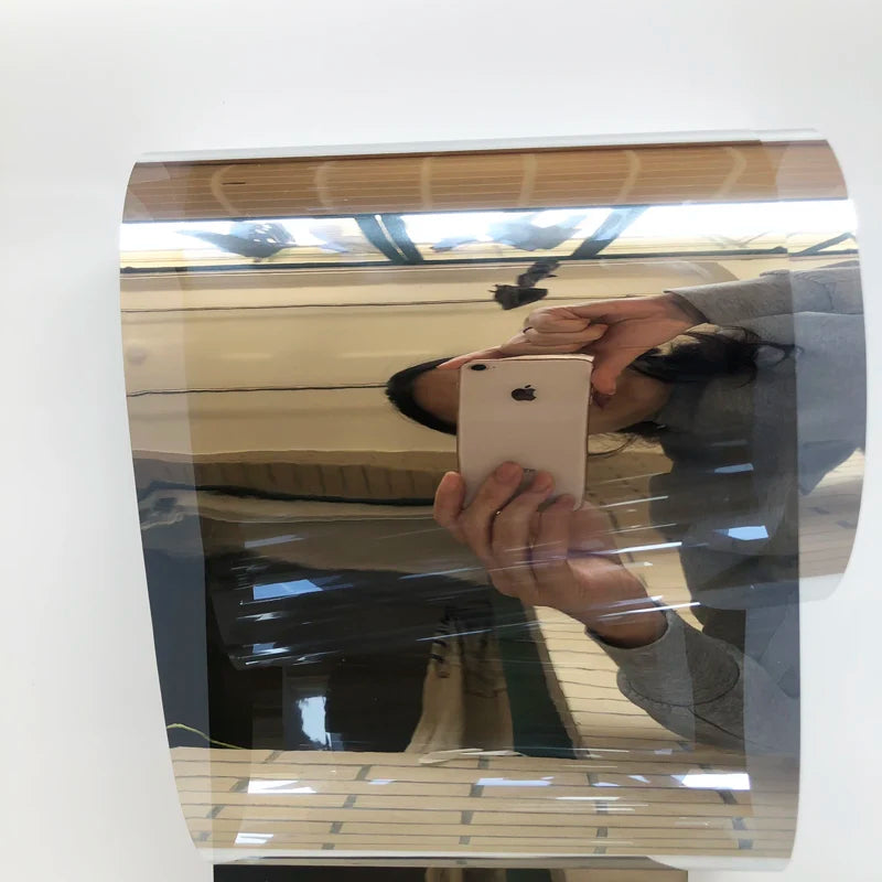 Silver Insulation Window Film Stickers Solar Reflective One Way Mirror Color Silver Films Anti-UV Glass Sticker Length 150cm