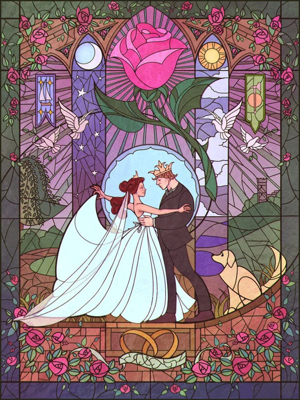 Custom Stained Glass Films Window Film Frosted Sticker Princess Prince For Kids Room Door Light Box Poster Home Decor